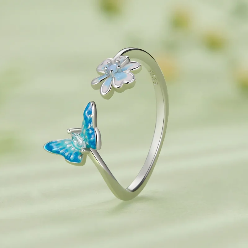 (immagine per) Anello aperto a farfalla di stile Pandora - SCR911 - Visualizza 2