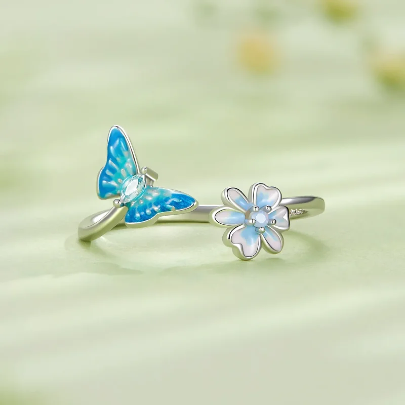 (immagine per) Anello aperto a farfalla di stile Pandora - SCR911 - Visualizza 3