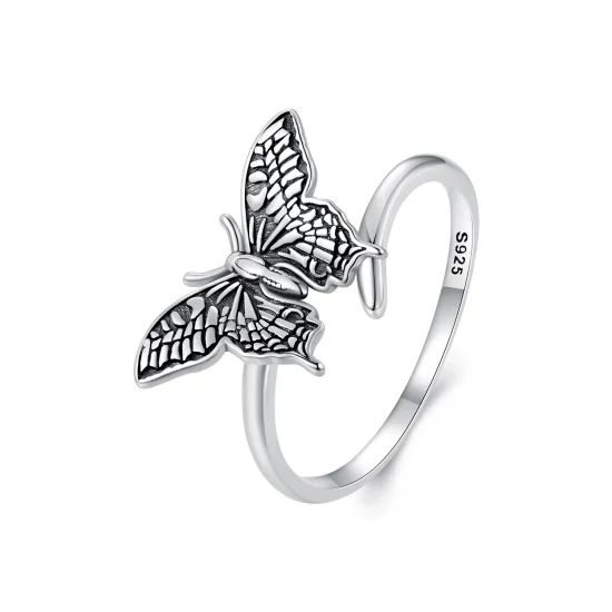 (immagine per) Anello aperto a farfalla in stile Pandora - SCR966-E
