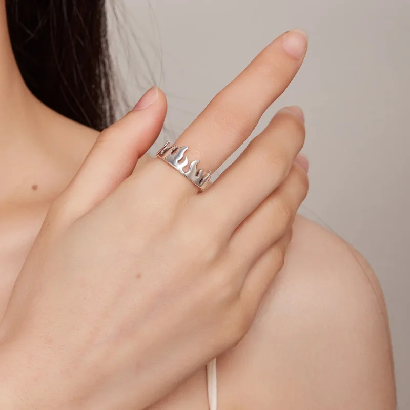 (immagine per) Anello aperto a fiamma in stile Pandora - SCR914 - Visualizza 5