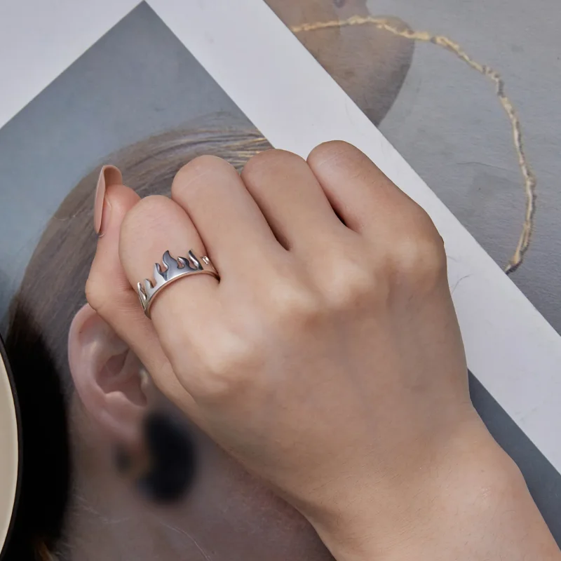 (immagine per) Anello aperto a fiamma in stile Pandora - SCR914 - Visualizza 6
