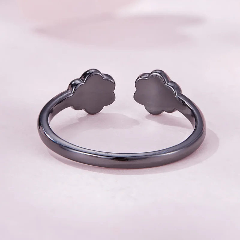(immagine per) Anello aperto a forma di artiglio di gatto nero stile Pandora - SCR913 - Visualizza 3