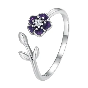 (immagine per) Anello aperto a forma di fiore stile Pandora - BSR394