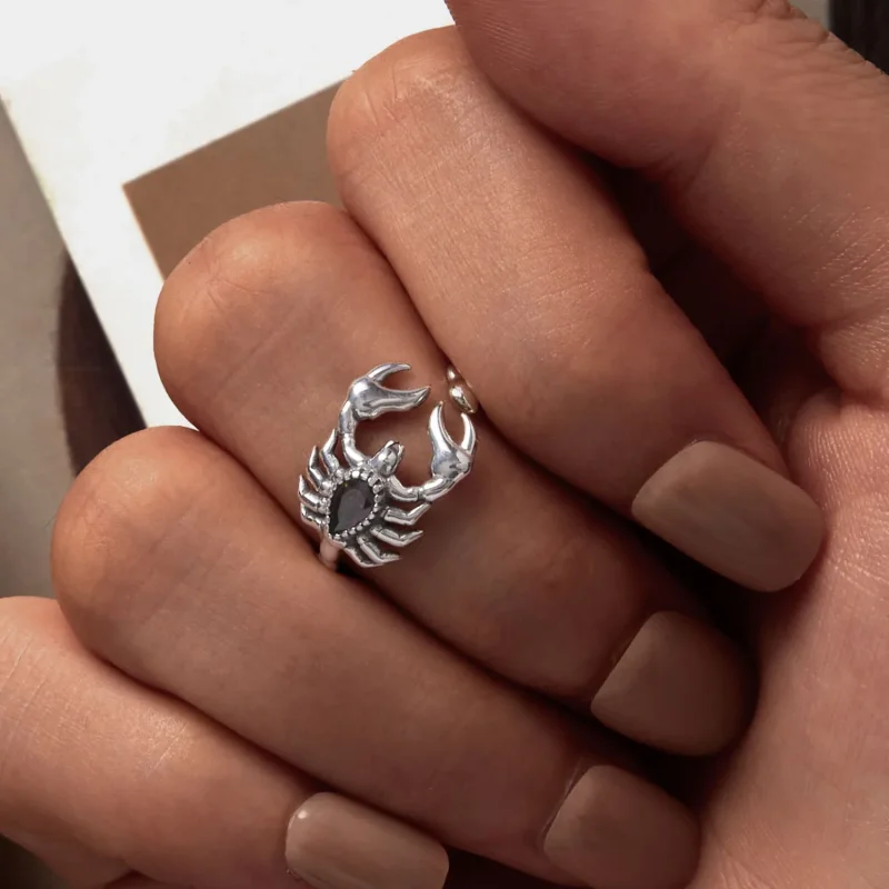 (immagine per) Anello aperto a forma di scorpione stile Pandora retrò - SCR974-E - Visualizza 6