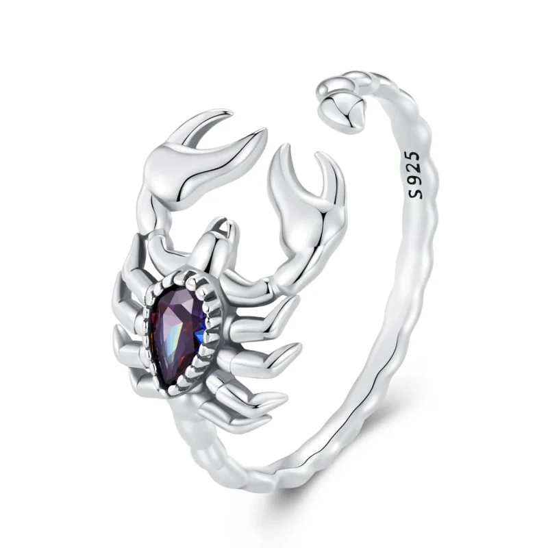 (immagine per) Anello aperto a forma di scorpione stile Pandora retrò - SCR974-E