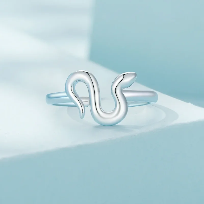 (immagine per) Anello aperto a forma di serpente in stile Pandora - SCR926 - Visualizza 3