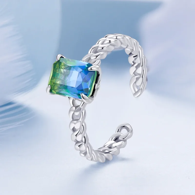(immagine per) Anello aperto con catena stile Pandora - BSR476-E - Visualizza 2