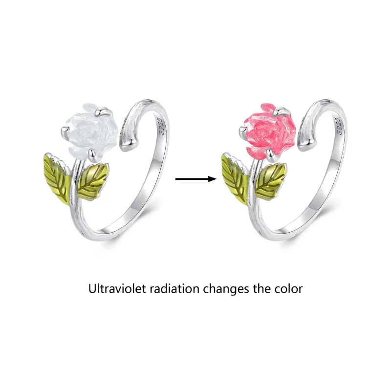 (immagine per) Anello aperto in stile Pandora con cristallo rosa - BSR472-PKE - Visualizza 2