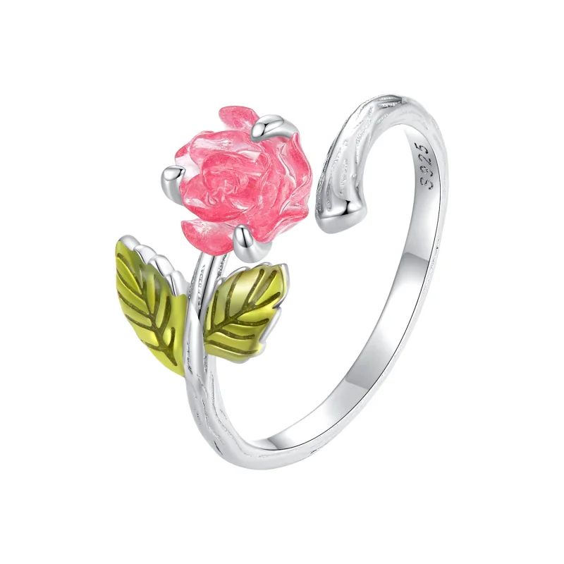 (immagine per) Anello aperto in stile Pandora con cristallo rosa - BSR472-PKE - Visualizza 4