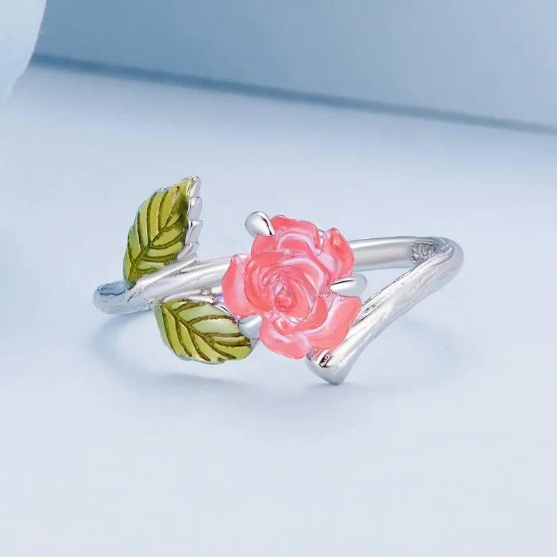 (immagine per) Anello aperto in stile Pandora con cristallo rosa - BSR472-PKE - Visualizza 5