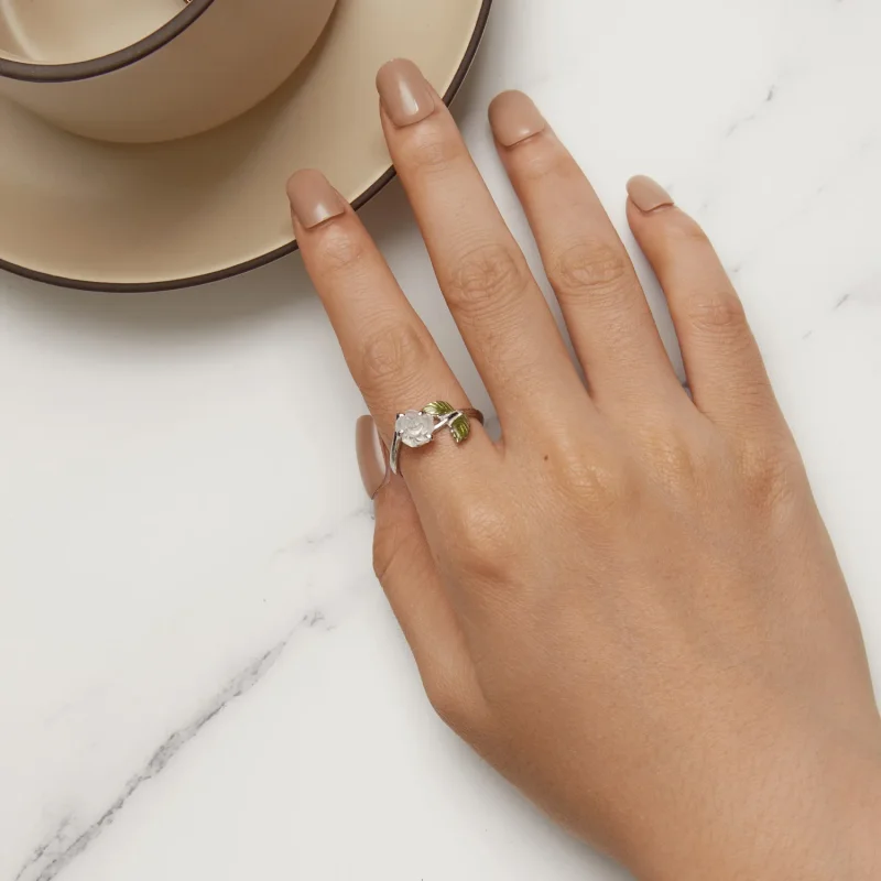 (immagine per) Anello aperto in stile Pandora con cristallo rosa - BSR472-PKE - Visualizza 9