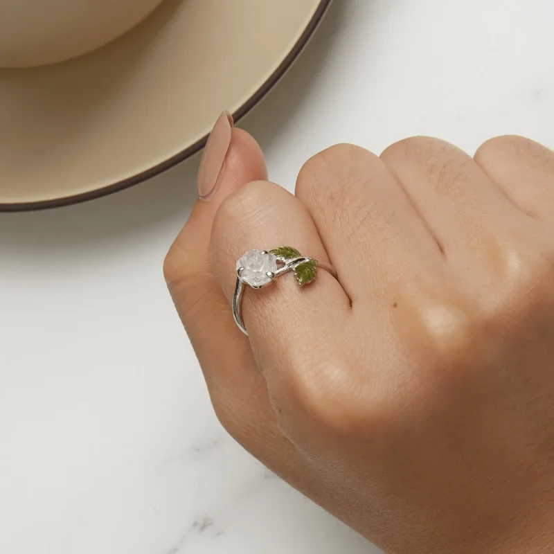 (immagine per) Anello aperto in stile Pandora con cristallo rosa - BSR472-PKE - Visualizza 10