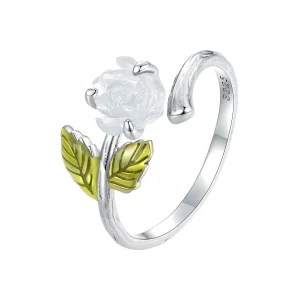 (immagine per) Anello aperto in stile Pandora con cristallo rosa - BSR472-PKE