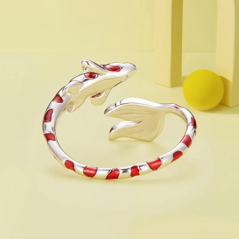 (immagine per) Anello aperto in stile Pandora con motivo Koi - BSR474-E - Visualizza 4