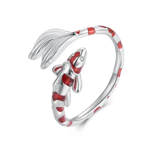 (immagine per) Anello aperto in stile Pandora con motivo Koi - BSR474-E