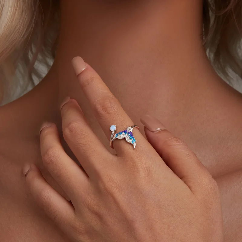 (immagine per) Anello aperto Pandora Style Dream Mermaid - BSR494-E - Visualizza 4