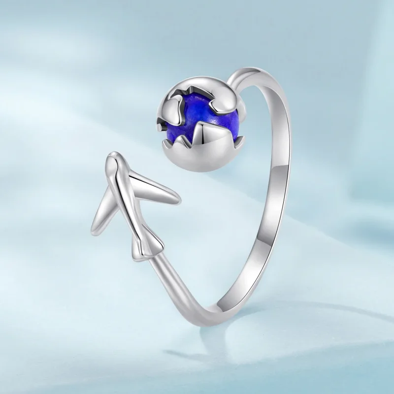 (immagine per) Anello aperto stile Pandora "Around The World" - SCR959-E - Visualizza 2