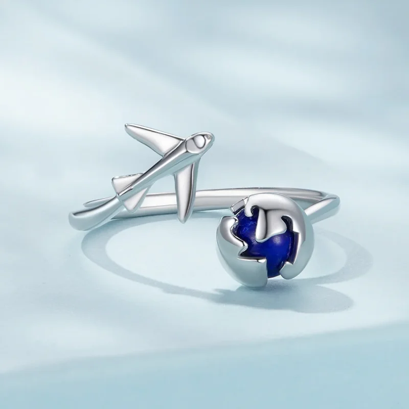 (immagine per) Anello aperto stile Pandora "Around The World" - SCR959-E - Visualizza 3