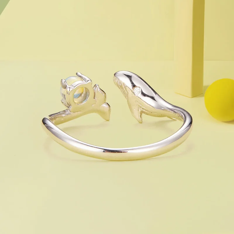 (immagine per) Anello aperto stile Pandora con balena - BSR473-E - Visualizza 4