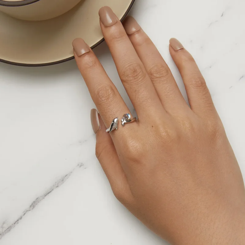 (immagine per) Anello aperto stile Pandora con balena - BSR473-E - Visualizza 5