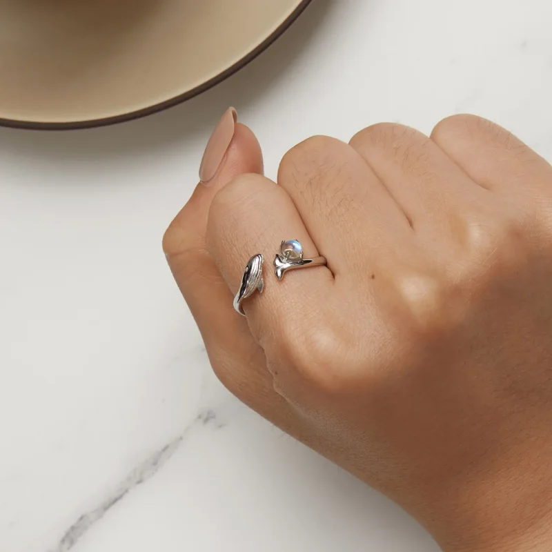 (immagine per) Anello aperto stile Pandora con balena - BSR473-E - Visualizza 6