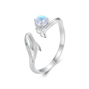 (immagine per) Anello aperto stile Pandora con balena - BSR473-E