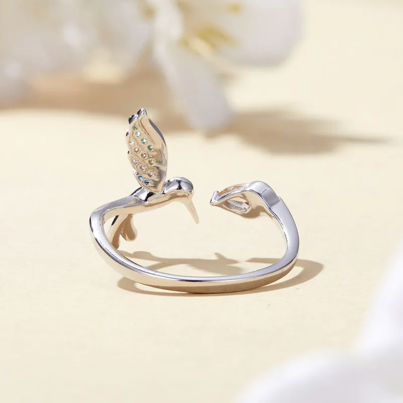 (immagine per) Anello aperto stile Pandora con Colibrì - BSR391 - Visualizza 4