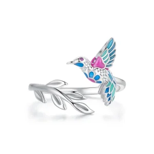 (immagine per) Anello aperto stile Pandora con Martin pescatore - BSR483-E