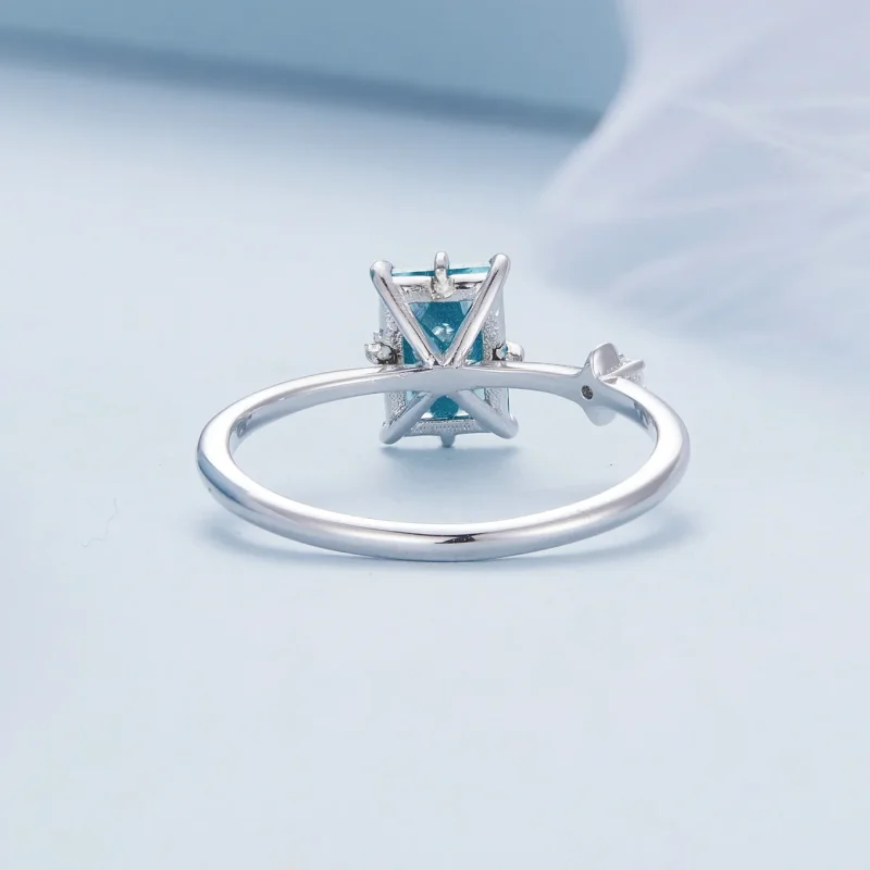 (immagine per) Anello con apertura a forma di stella in vetro di stile Pandora - BSR416 - Visualizza 4
