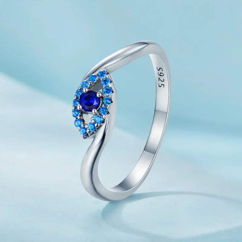 (immagine per) Anello con occhio di demone custode, stile Pandora - SCR947 - Visualizza 2