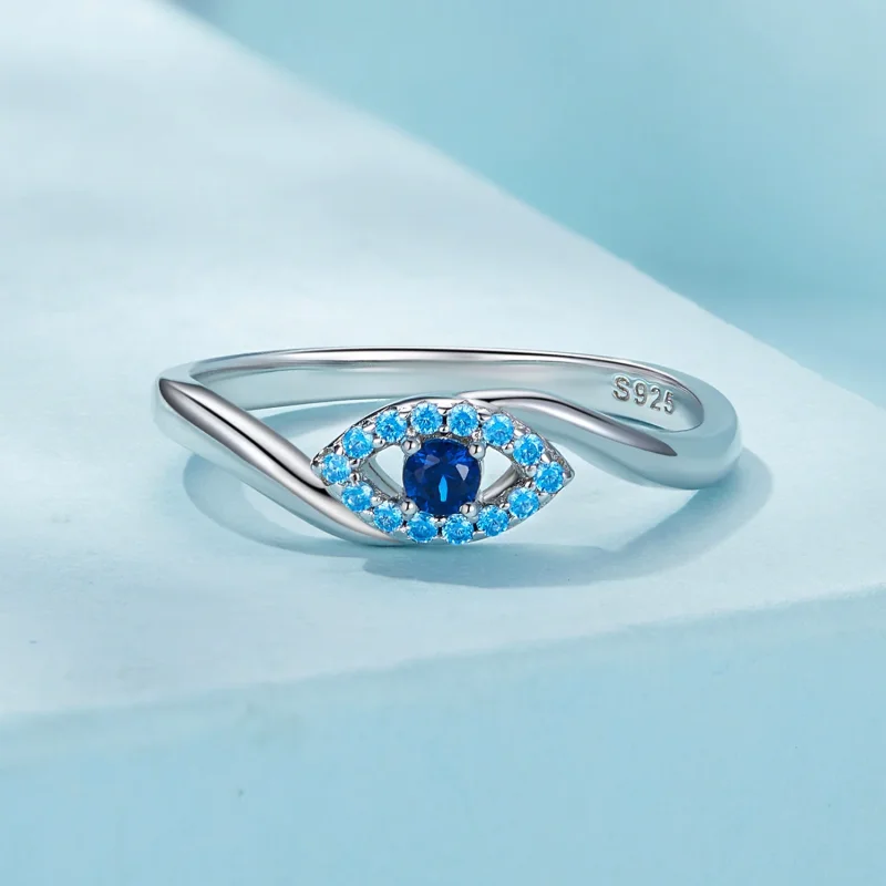 (immagine per) Anello con occhio di demone custode, stile Pandora - SCR947 - Visualizza 3