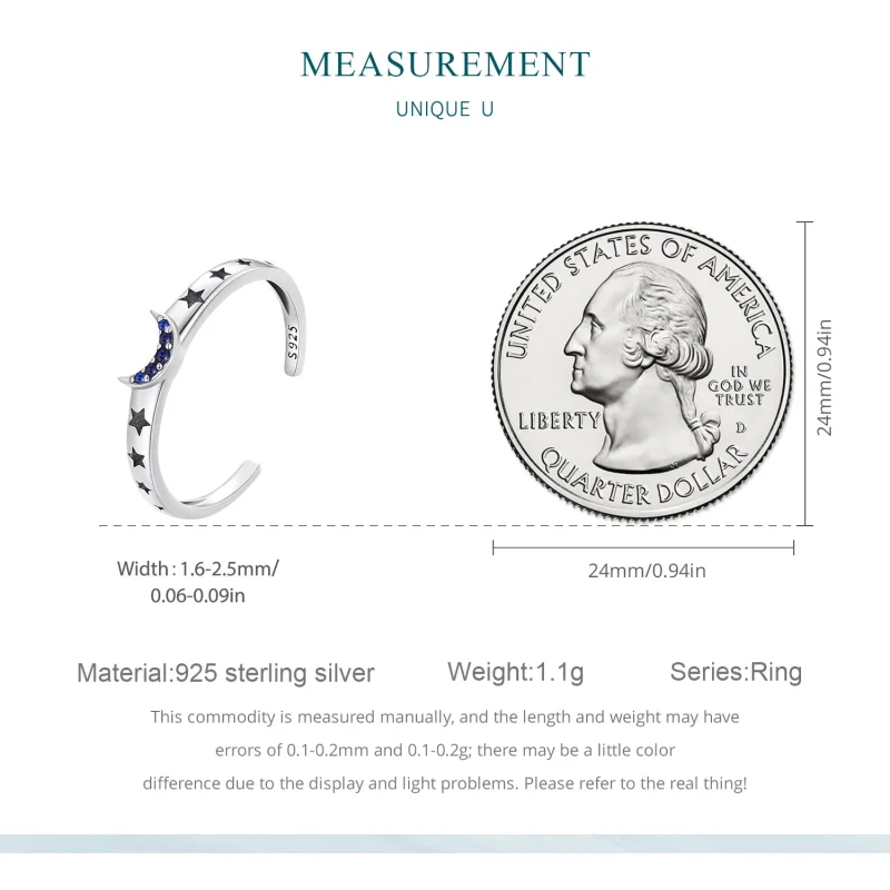(immagine per) Anello da coppia Pandora Style con sole, luna e stelle - BSR490-E - Visualizza 2