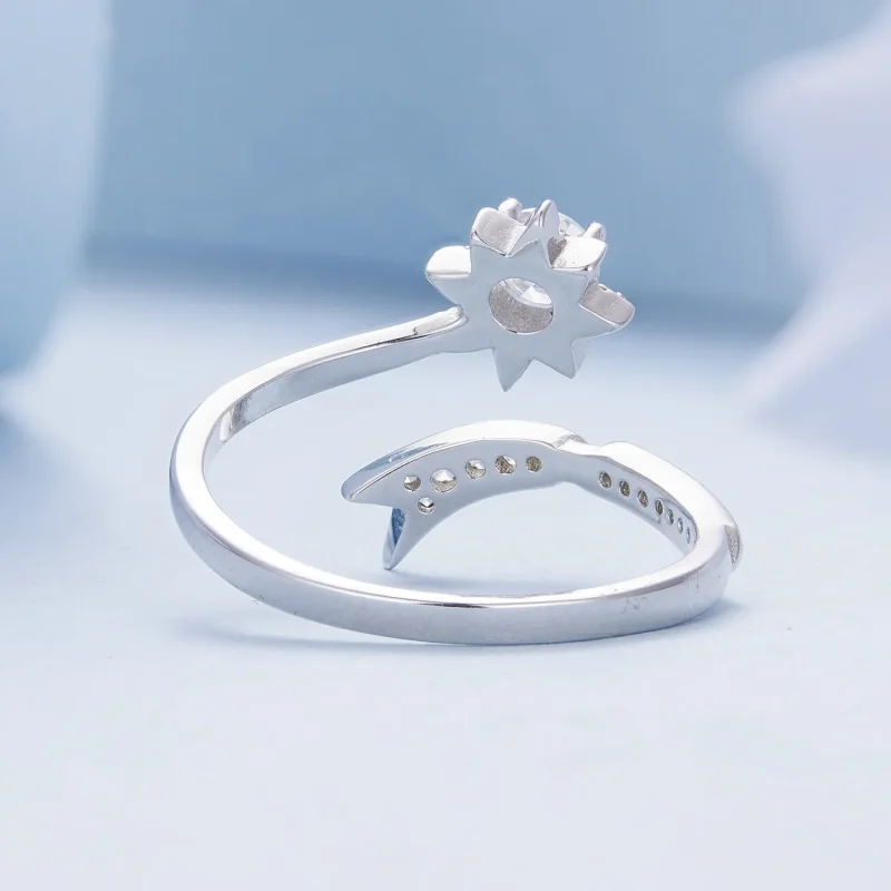 (immagine per) Anello di apertura esclusivo stile Pandora con delizioso meteorite - BSR413 - Visualizza 4