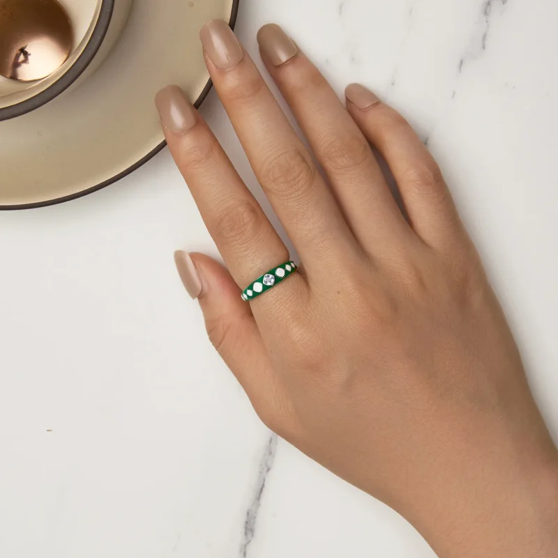 (immagine per) Anello di stile Pandora con motivo a diamante - SCR942 - Visualizza 6