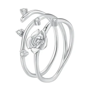 (immagine per) Anello di vite di rosa personalizzato e versatile in stile Pandora - BSR404