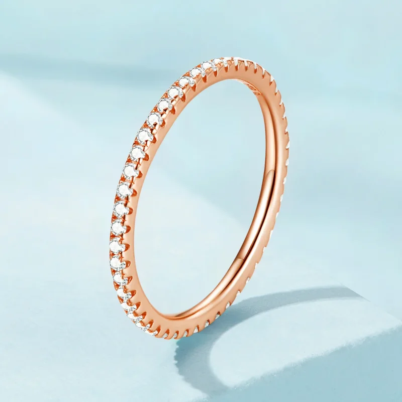 (immagine per) Anello elfico alla moda in stile Pandora color oro rosa - SCR066-C - Visualizza 2