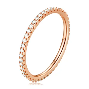 (immagine per) Anello elfico alla moda in stile Pandora color oro rosa - SCR066-C