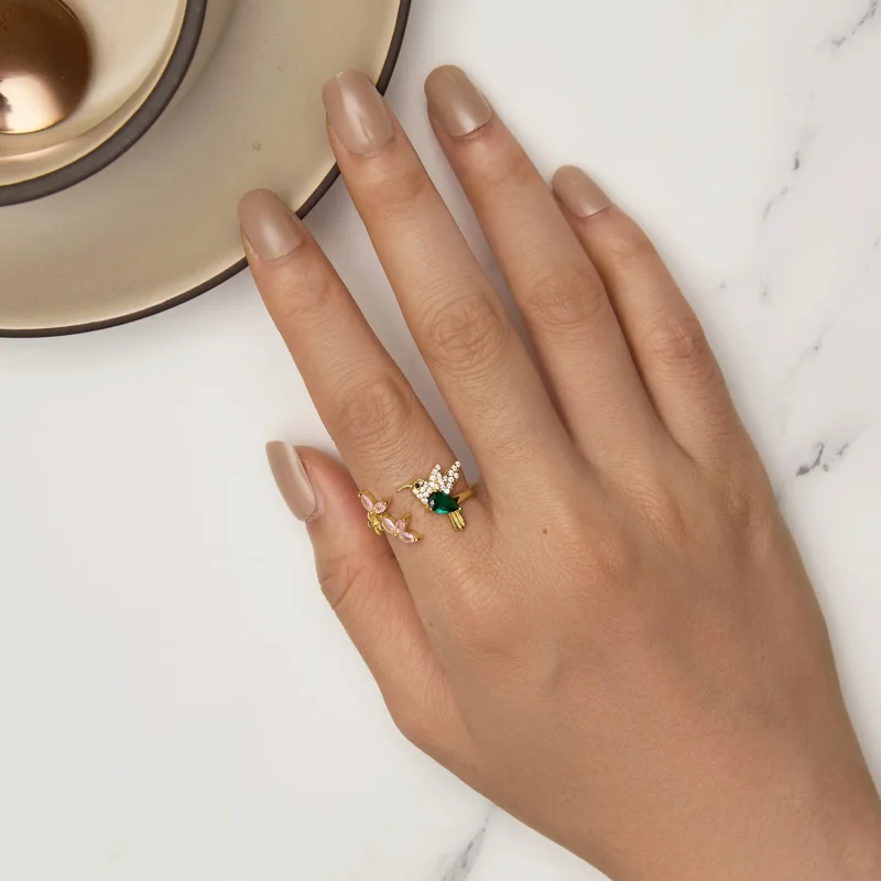 (immagine per) Anello in argento S925 dallo stile Pandora con regalo di un colibrì - BSR016-B - Visualizza 5