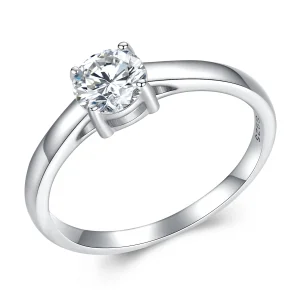 (immagine per) Anello in stile Pandora con Moissanite brillante (con un certificato) - MSR005