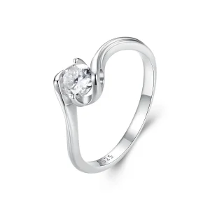 (immagine per) Anello in stile Pandora con Moissanite da 0.5 carati (un certificato) - MSR040