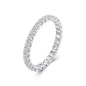 Anello in stile Pandora con Moissanite - MSR034 (immagine per) Anello in stile Pandora con Moissanite - MSR034