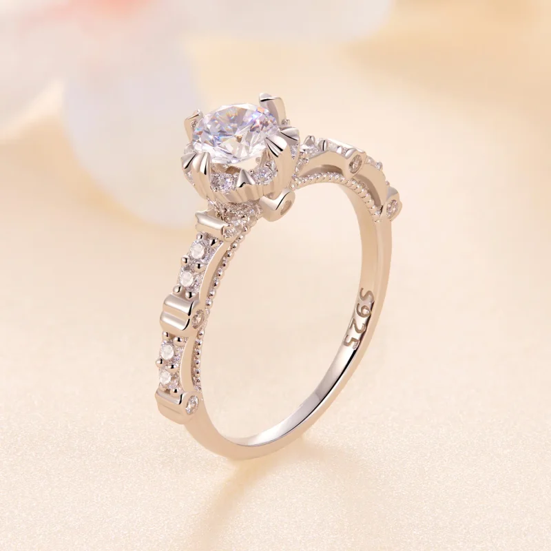 (immagine per) Anello Moissanite Pandora Style - MSR023 - Visualizza 2