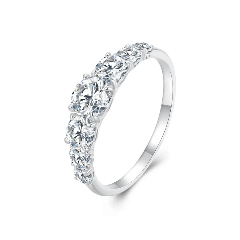 (immagine per) Anello Moissanite Pandora Style Shining (Un Certificato) - MSR037