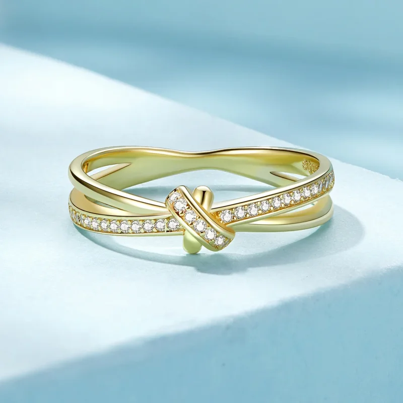 (immagine per) Anello Pandora Golden Knot - SCR896-B - Visualizza 3