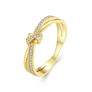 Anello Pandora Golden Knot - SCR896-B (immagine per) Anello Pandora Golden Knot - SCR896-B