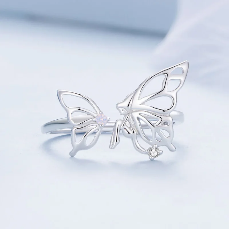 (immagine per) Anello Pandora stile farfalla elfica - BSR484-E - Visualizza 3
