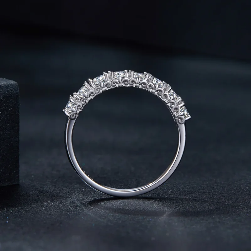 (immagine per) Anello Pandora Style Patternmoissanite (Un Certificato) - MSR015 - Visualizza 3
