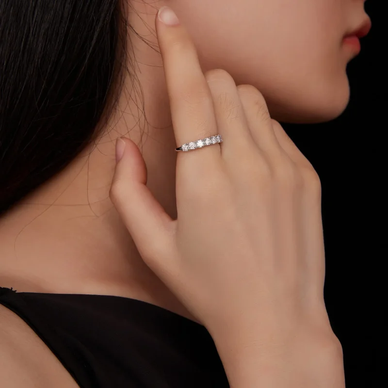 (immagine per) Anello Pandora Style Patternmoissanite (Un Certificato) - MSR015 - Visualizza 6