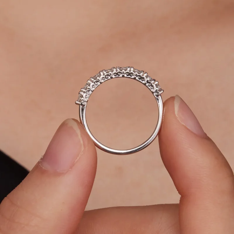 (immagine per) Anello Pandora Style Patternmoissanite (Un Certificato) - MSR015 - Visualizza 7