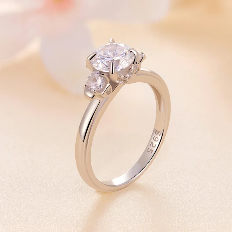 (immagine per) Anello Pandora Style Squisito Moissanite - MSR022 - Visualizza 2